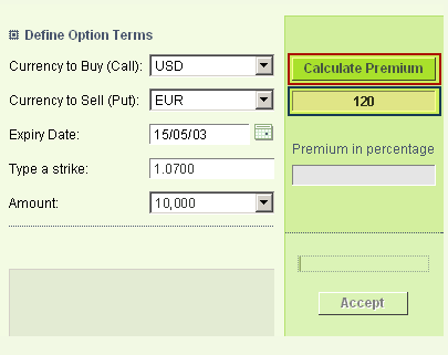put option premium calculation xls
