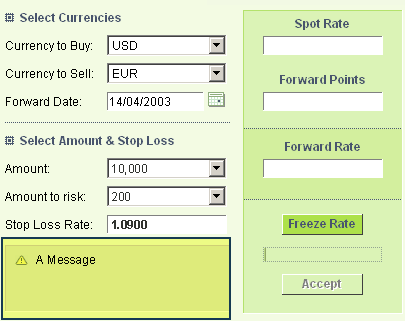 completing forward trade